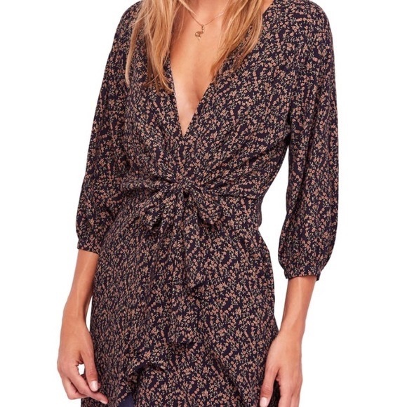 FREE PEOPLE Clara Floral Tunic Dress - Picture 1 of 15